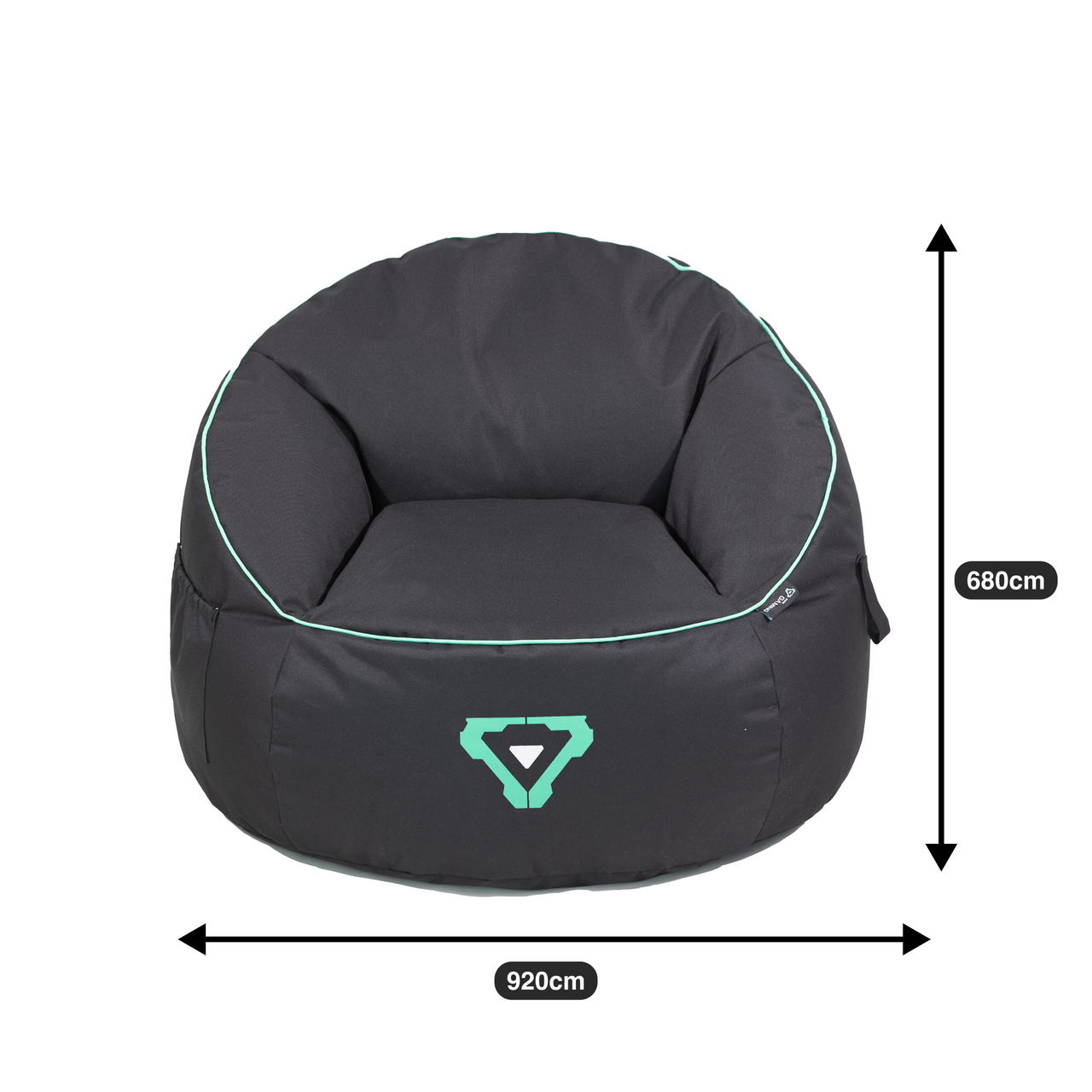 Laser Gaming Bean Bag with Pocket & Headphone Strap