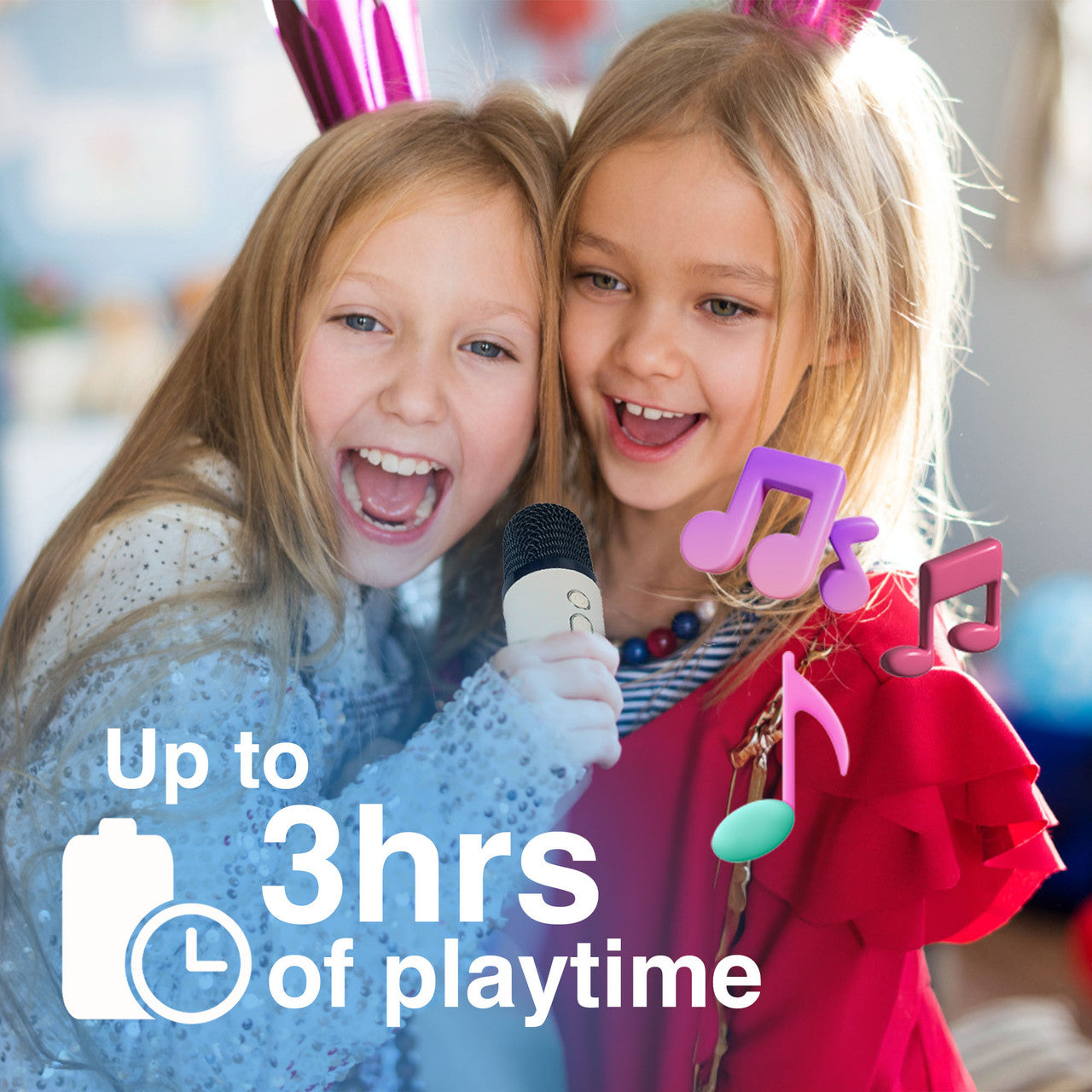 Laser Infinity Karaoke Speaker with Wireless Mic