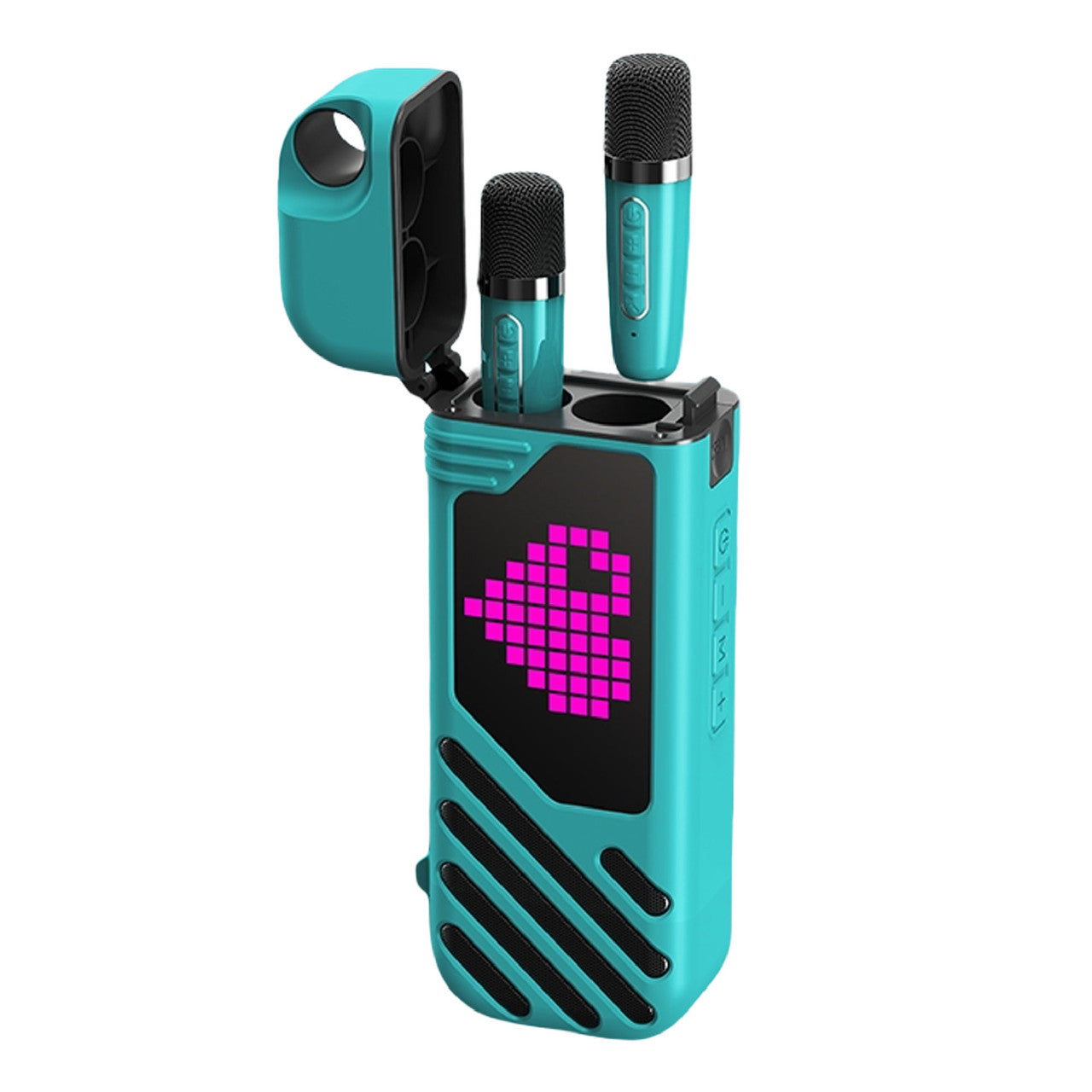 Laser LED Karaoke with 2 Mics Aquatic Awe