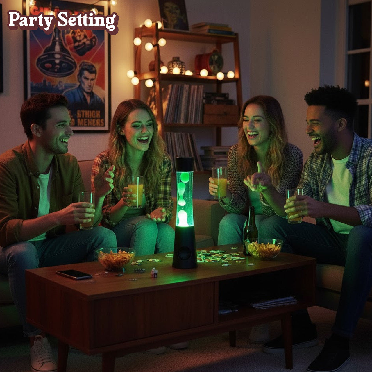 Laser Retro Lava Lamp with Bluetooth Speaker