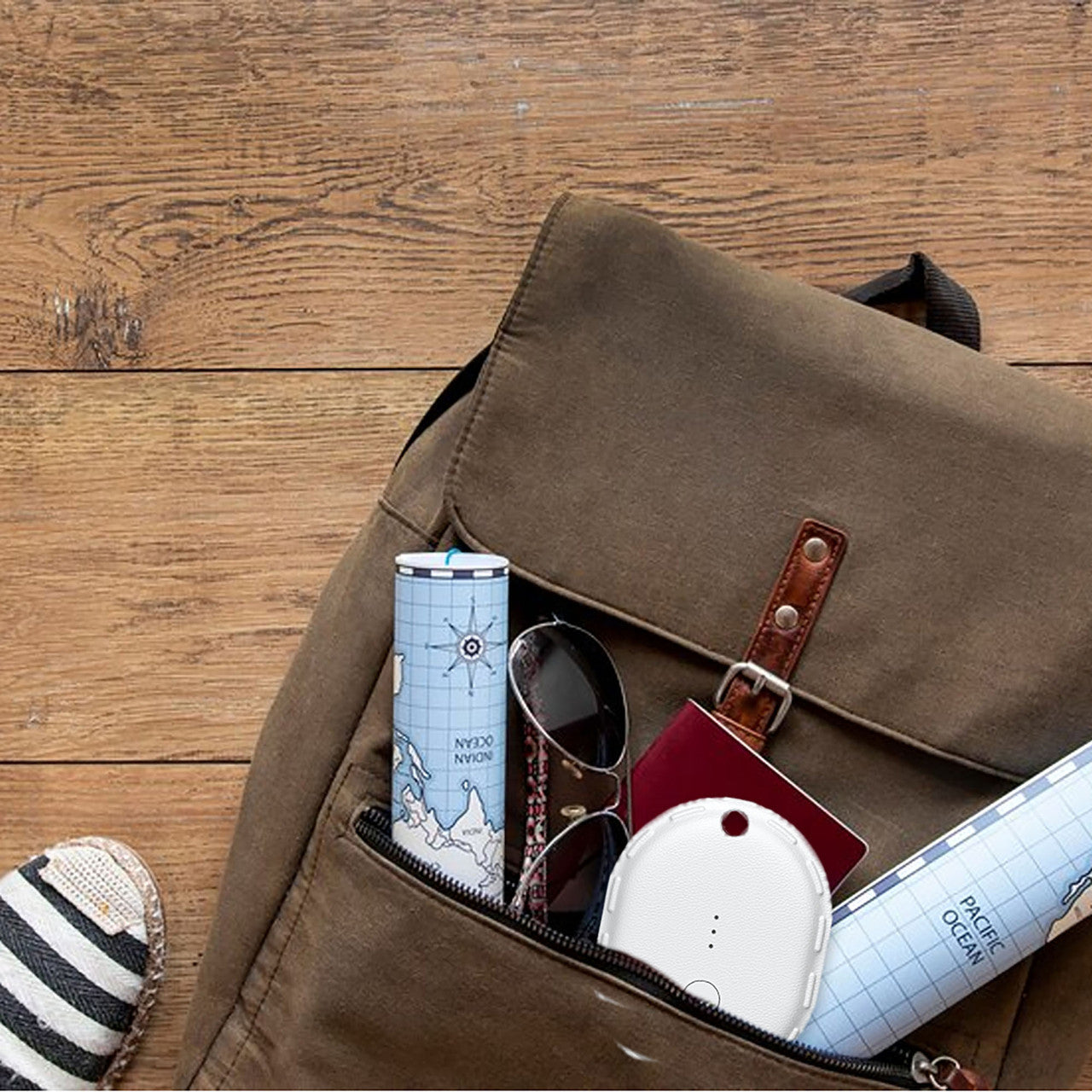 Laser Mini Smart Tag with Apple Find My Tracking White