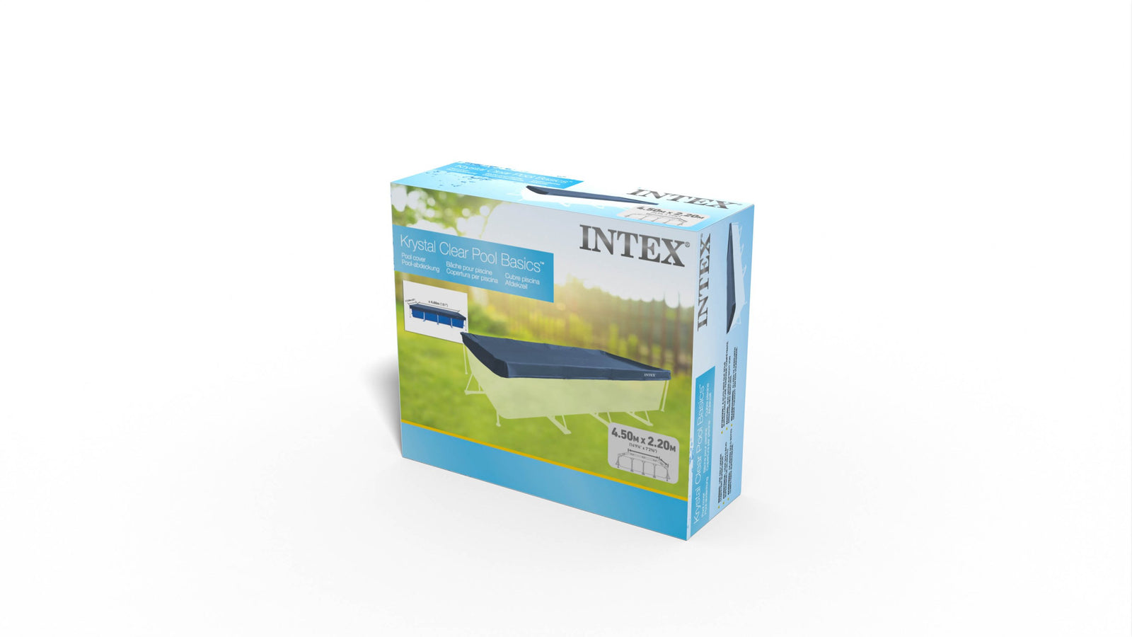 Intex Frame Pool Cover Rectangle 450cm 28039