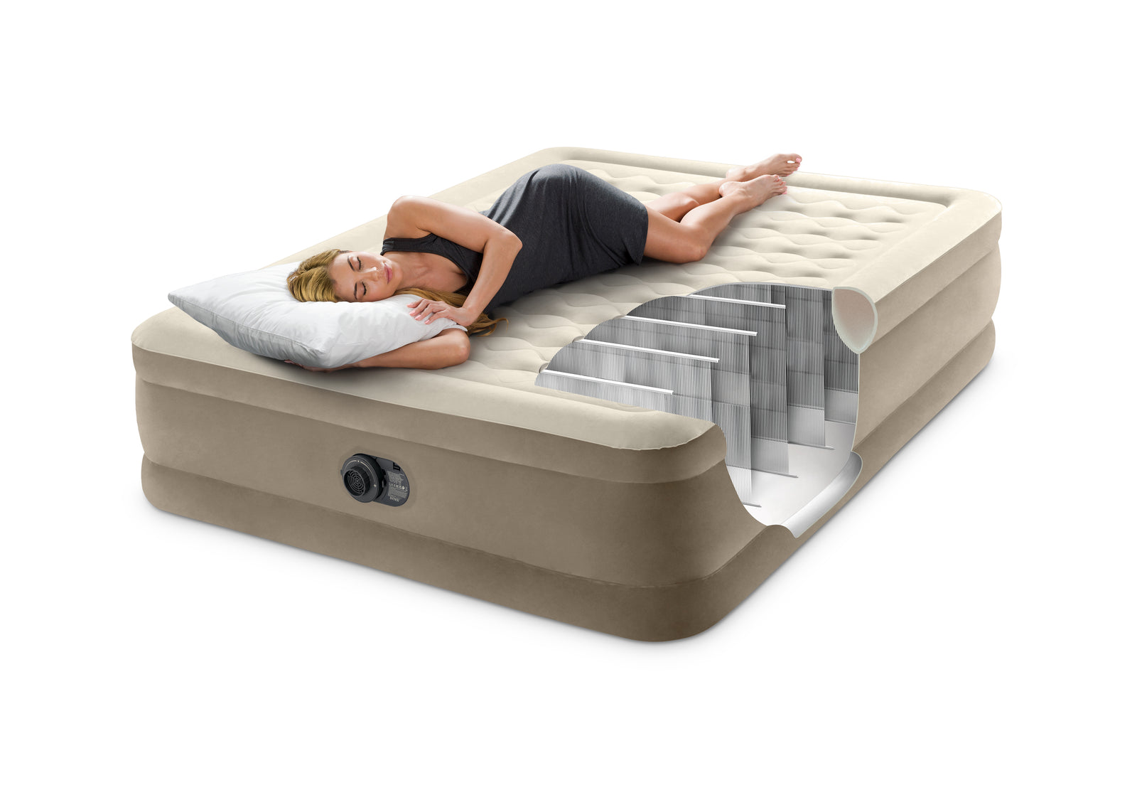 Intex Queen Ultra Plush Airbed 152cm x 203xm x 46cm 64428