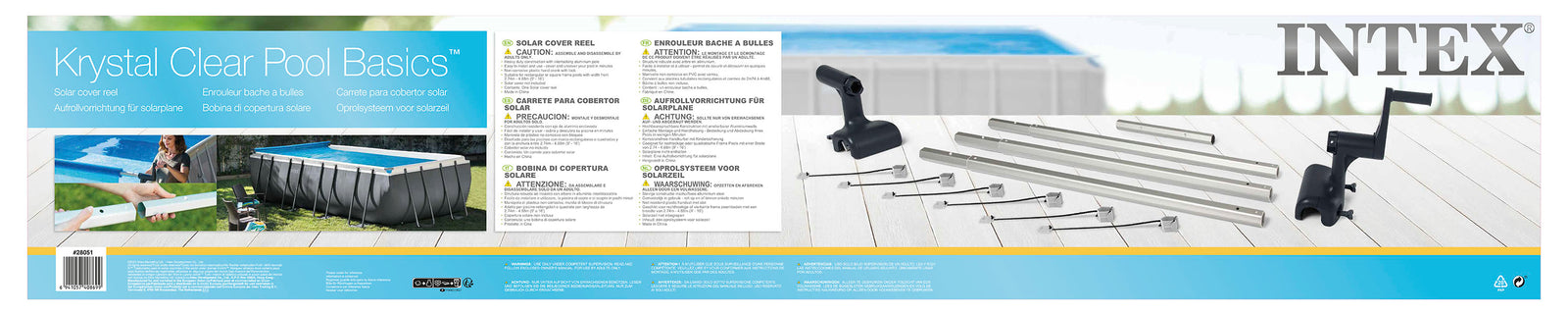 Intex Intex Solar Reel for 9ft-16ft Rectangle Frame Swimming Pool 28051