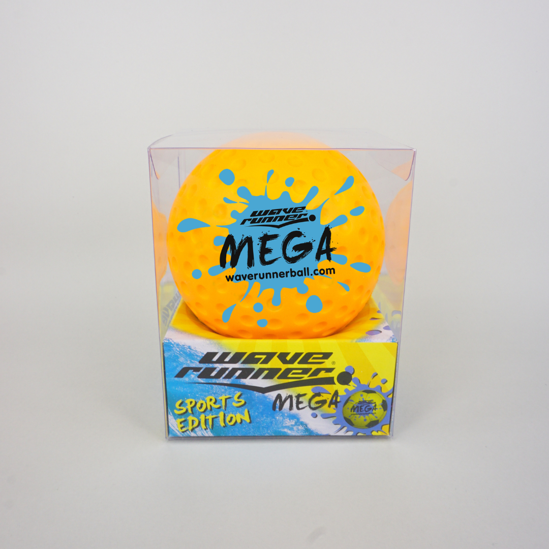 WAVE RUNNER MEGA SPORT BALL 9CM ASST - WR800B-SPT�