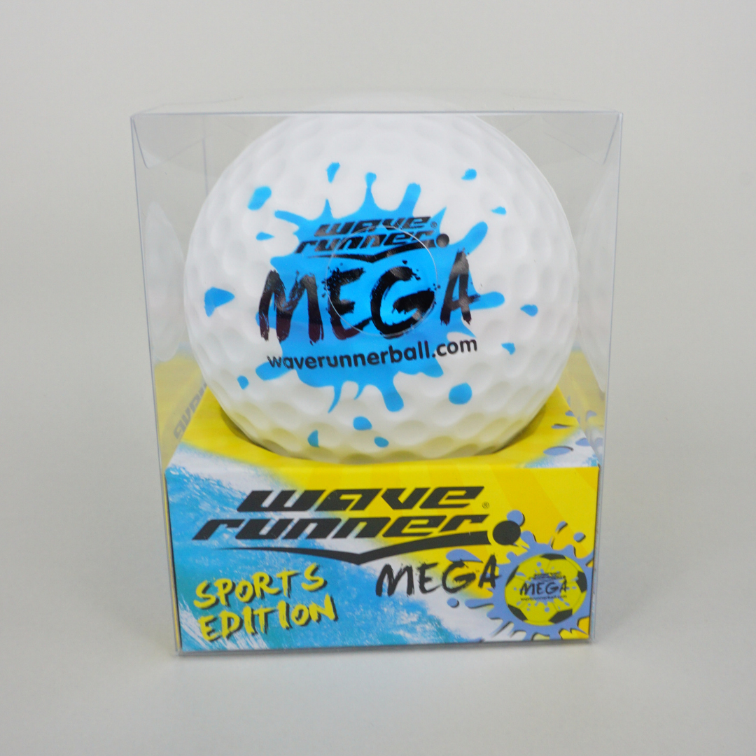 WAVE RUNNER MEGA SPORT BALL 9CM ASST - WR800B-SPT�
