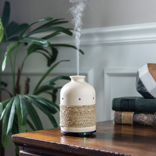 Ceramic & Rope Ultrasonic Aroma Diffuser - RRP $59.95 - Wholesale