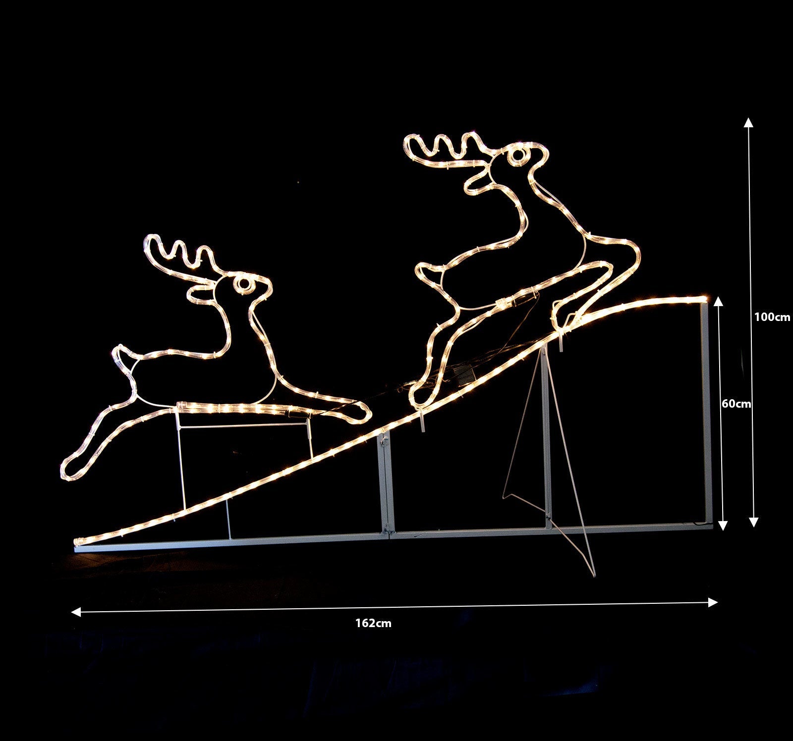 Samland Animated Running up Reindeer Rope Light for Christmas Decoration