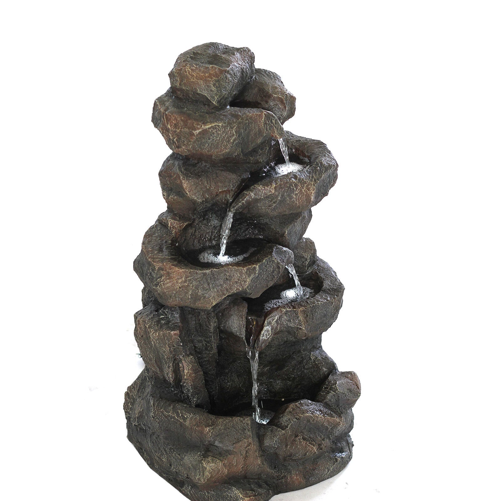 Samland GROTTO FALL SOLAR WATER FOUNTAIN WITH LED LIGHTS