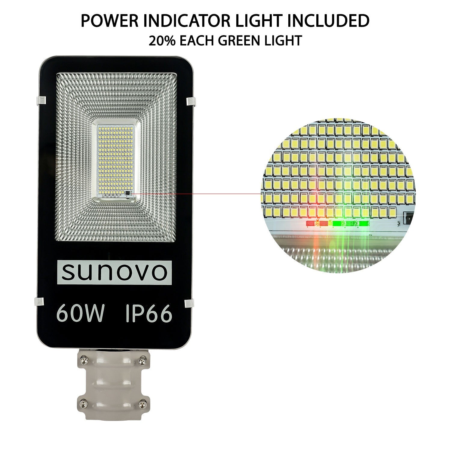 Samland 60W SOLAR GARDEN PATHWAY STREET LIGHT ADJUSTABLE SOLAR PANEL