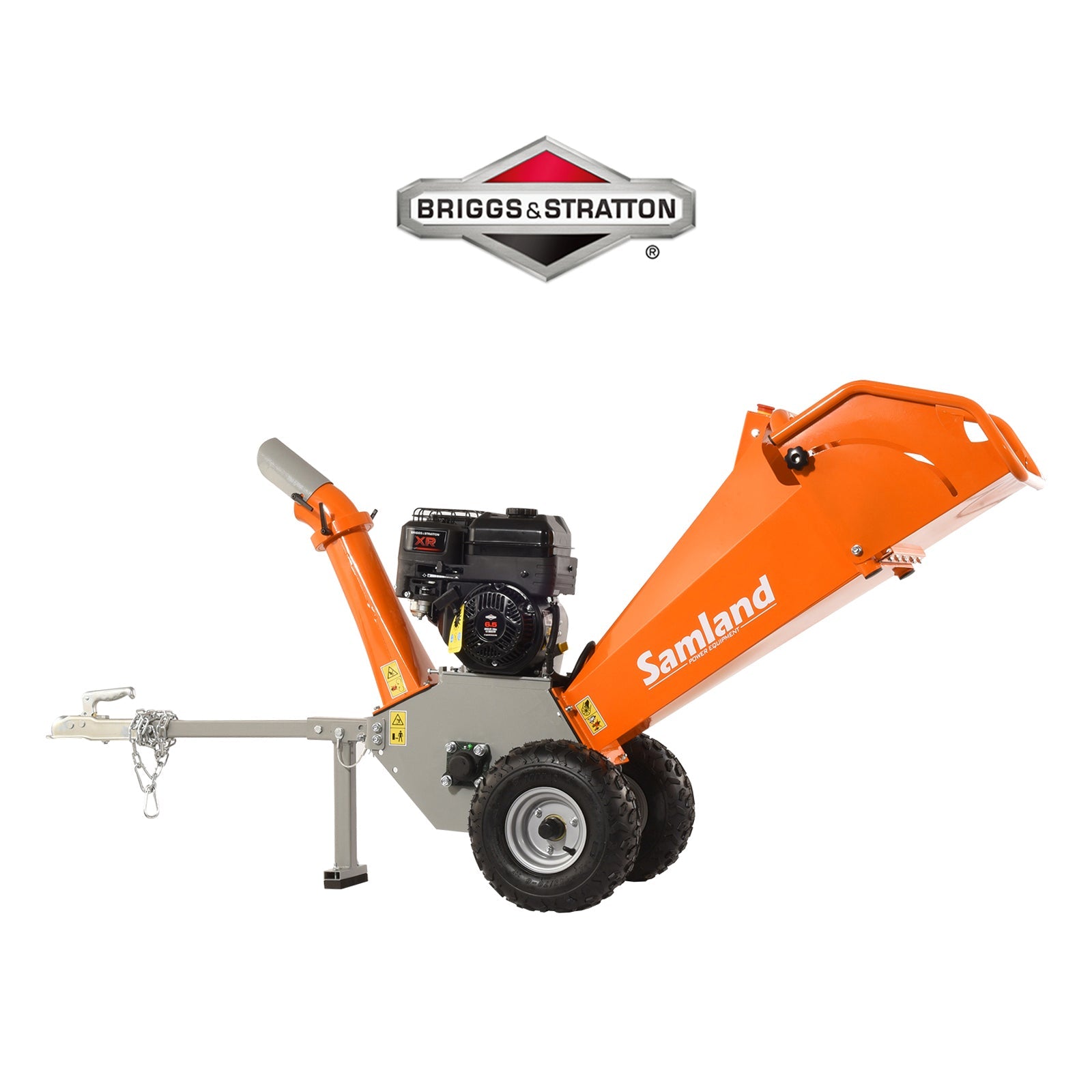 Samland WC65BS Wood Chipper Briggs & Stratton 6.5 HP Engine with Towing Bar