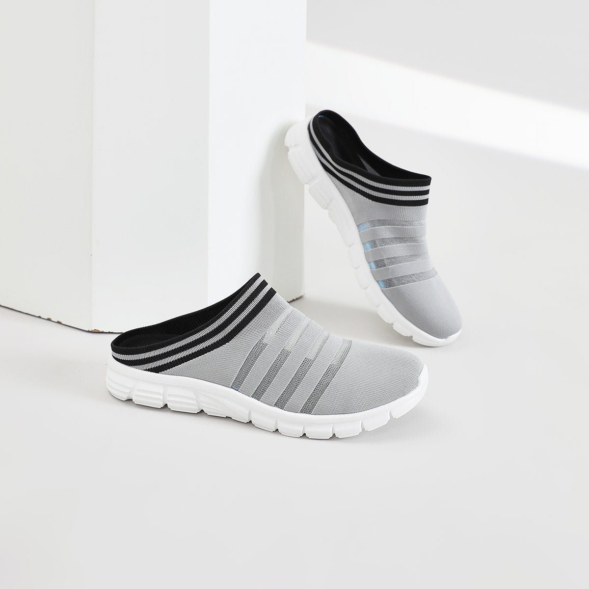 MEN'S BIRD'S NEST HALF-SANDALS 4555 - MEN - Grey / AUS Ladies10/Men8/EU42/26cm