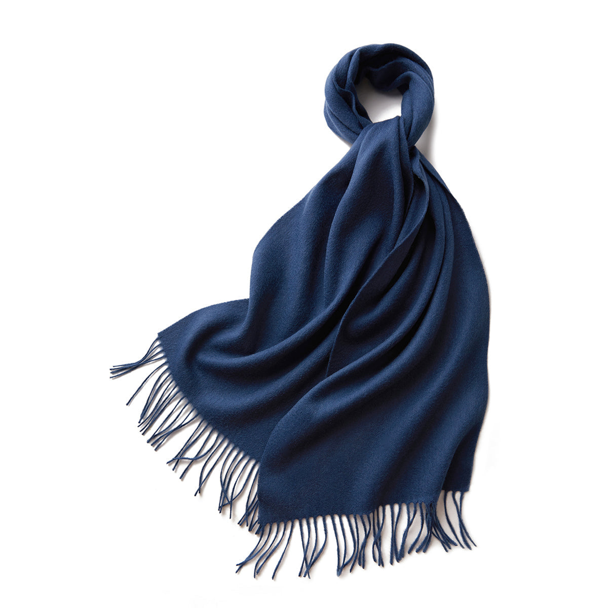 100% MERINO VIRGIN WOOL SCARF 970116(NAVY)