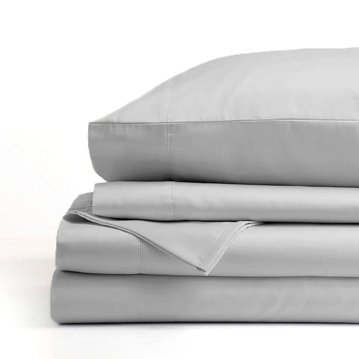 Ddecor Home 1500 Thread count Premium Cotton Blend Silver Queen Sheet Set by Ddecor Home