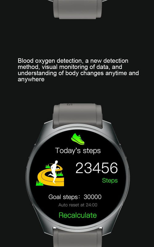 2-in-1 Smartwatch w/Earphones & Charging Dock | 4GB MP3, Health Tracker | Titanium Grey | World’s First Patented