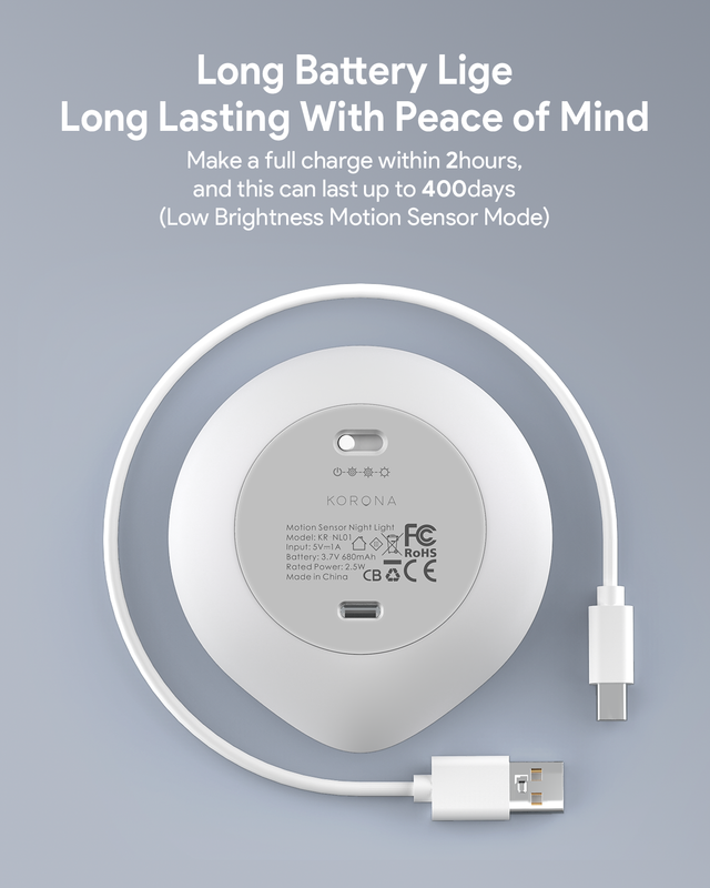 (Pack of 4)LED Motion Sensor Night Light Indoor, Cordless Battery Powered,Stick-on Warm White Light with Built-in Infrared Motion Detection, Sensor Light for Hallway,Bedroom