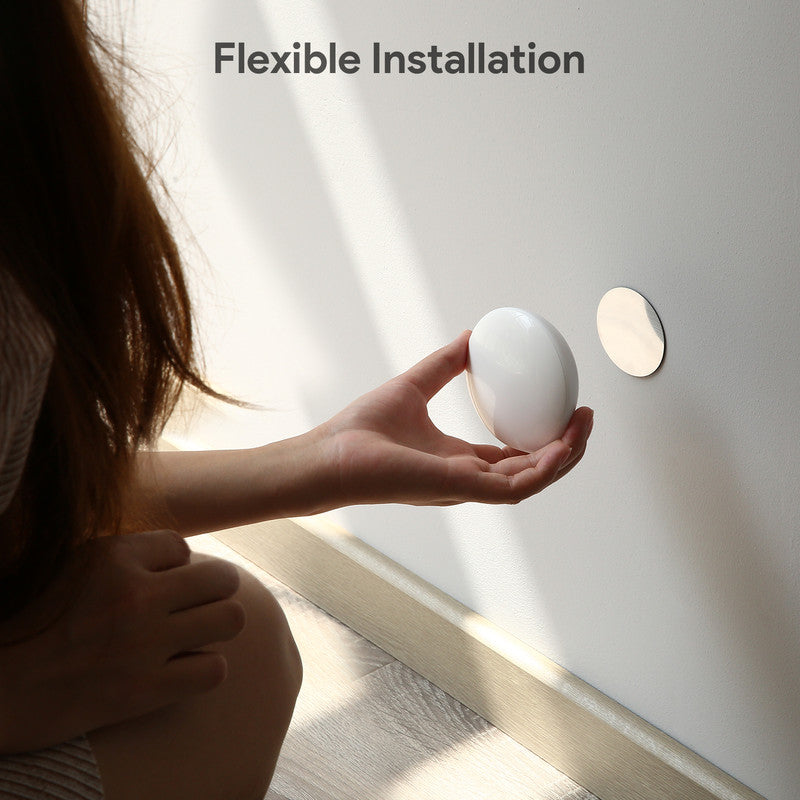 (Pack of 4)LED Motion Sensor Night Light Indoor, Cordless Battery Powered,Stick-on Warm White Light with Built-in Infrared Motion Detection, Sensor Light for Hallway,Bedroom