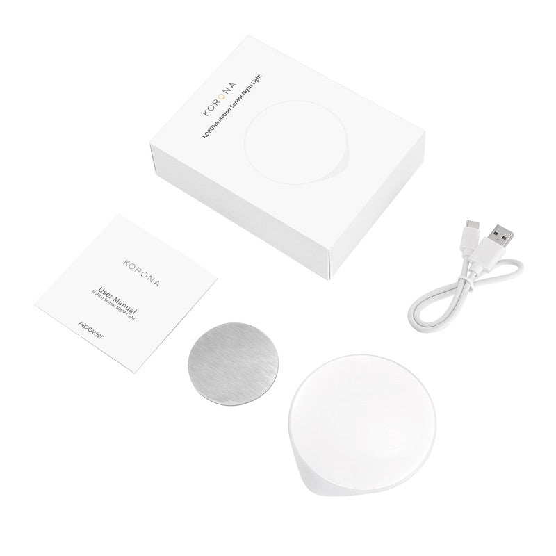 (Pack of 4)LED Motion Sensor Night Light Indoor, Cordless Battery Powered,Stick-on Warm White Light with Built-in Infrared Motion Detection, Sensor Light for Hallway,Bedroom