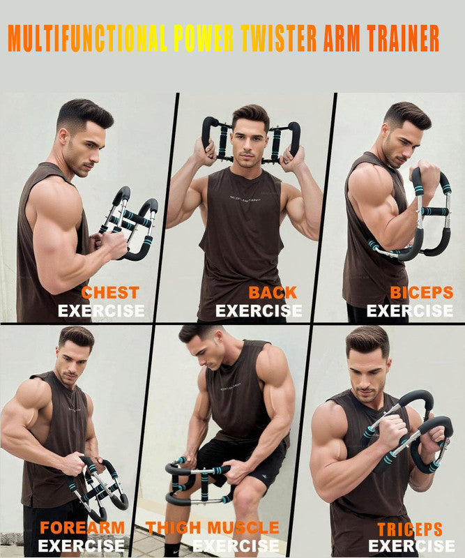 Twister Arm Trainer for Men & Women,60-110lb Adjustable Arm & Chest Workout Equipment,Portable Home Gym Strength Training Machine for Full-Body Toning & Muscle Building