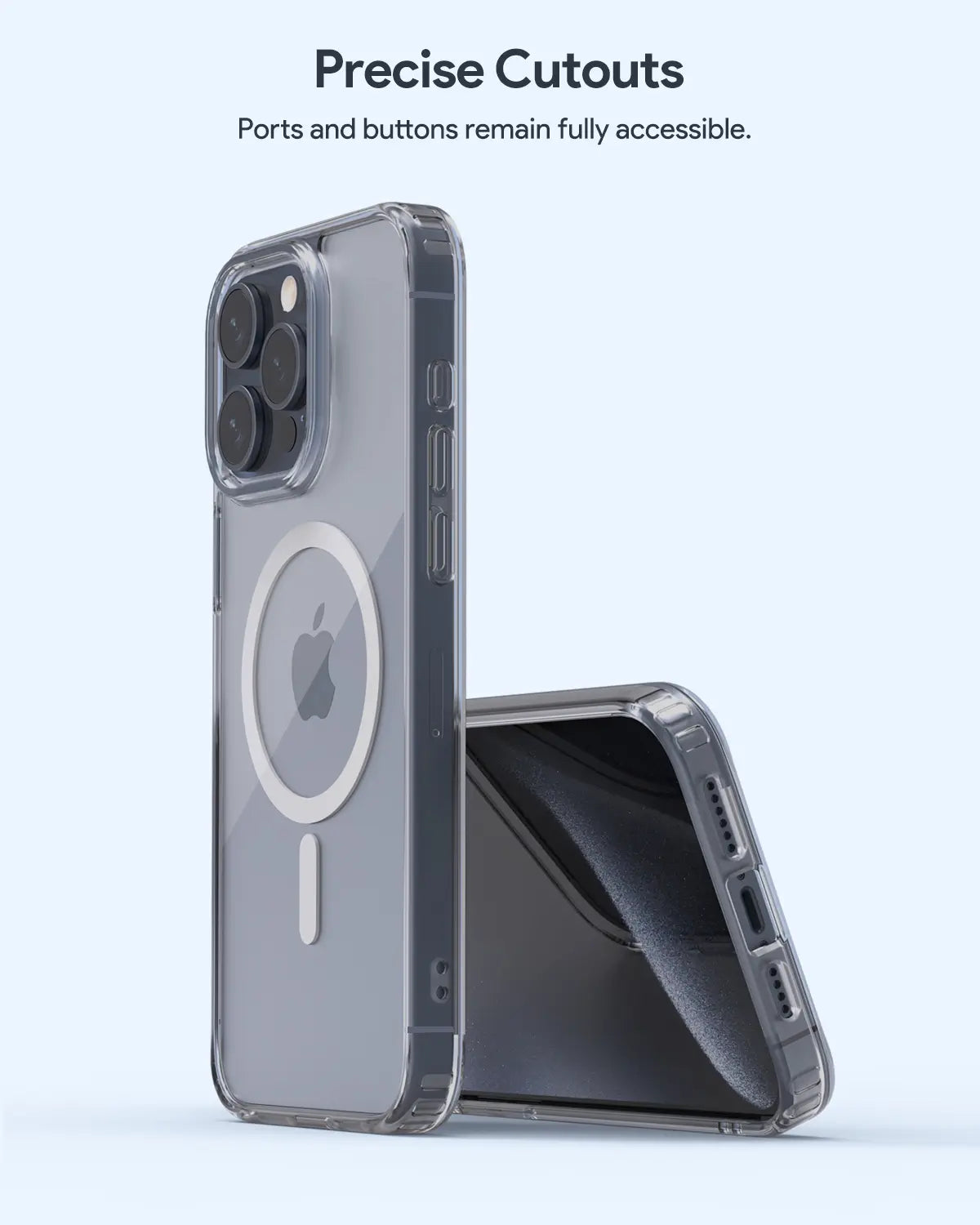 Aukey Clearview Magsafe iPhone 15 Phone case - Transparent (TM10A)