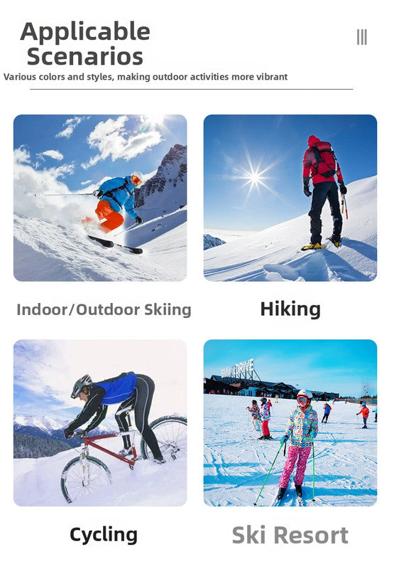 Outdoor sports products ,Winter skiing anti UV card myopia cylindrical double-layer anti fog skiing goggles