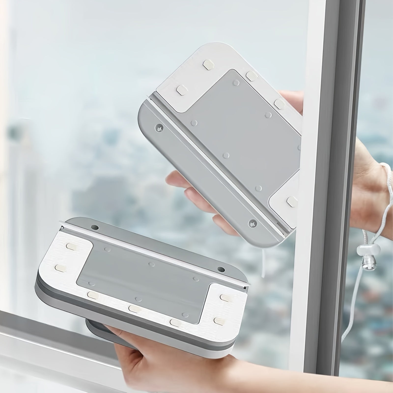 "Turn & Clean: The 90° Rotating Window Cleaner That Does Both Sides at Once!"