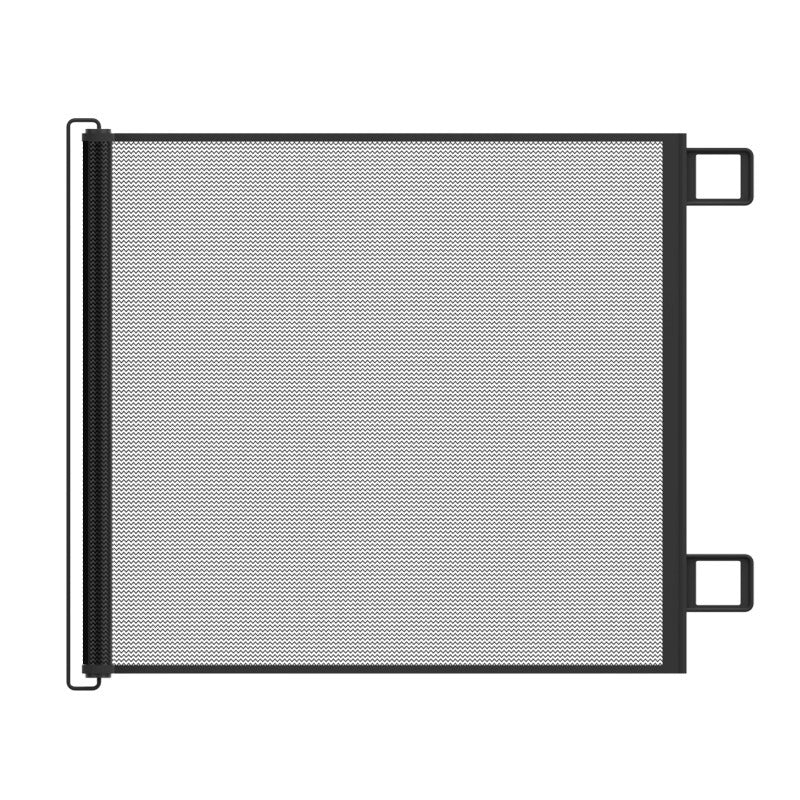 Expandable Pet Fence, made of PVC mesh material, easy to install, suitable for small dogs, cats, and various pets. No-drilling design effectively prevents pets from escaping, making it an ideal choice for stairs, corridors, and doorways. (WHITE)