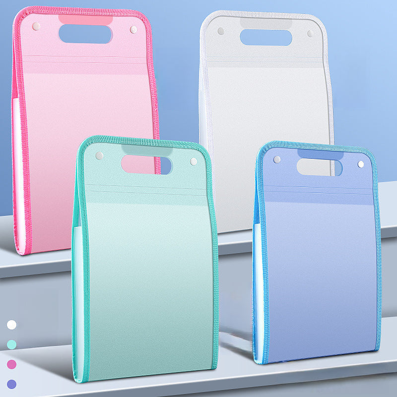 13-Pocket Accordion File Folder — A4 Portable Vertical Folding Organizer with Index Tabs, Suitable for School, Office, Student, and Professional Document Organization, Made of High-Clarity Waterproof Material, Expandable Multi-Functional File Pouch(PURPLE