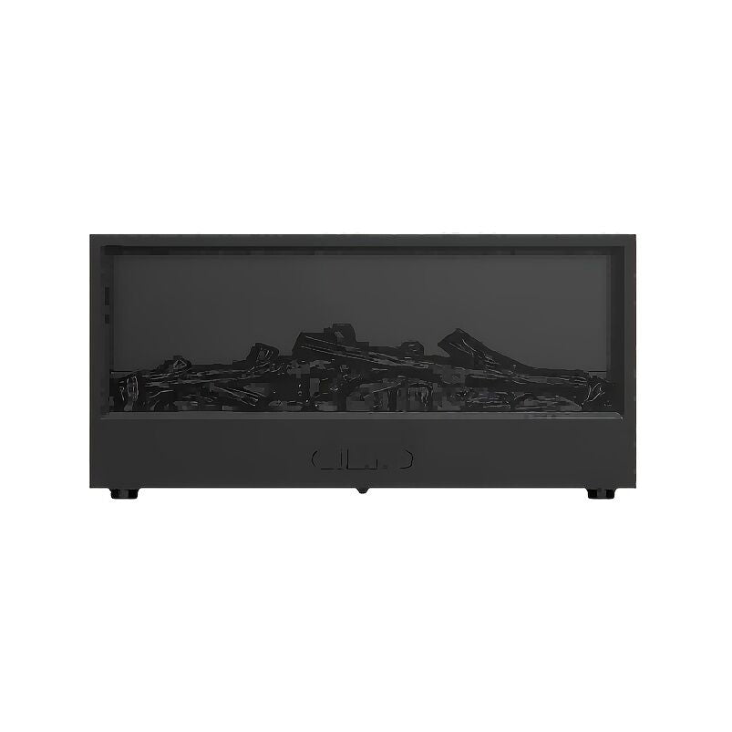 Aromatic Essential Oil Fireplace Diffuser Color Flame Diffuser Bonfire Fireplace Humidifier with Remote for Home and Office(black)