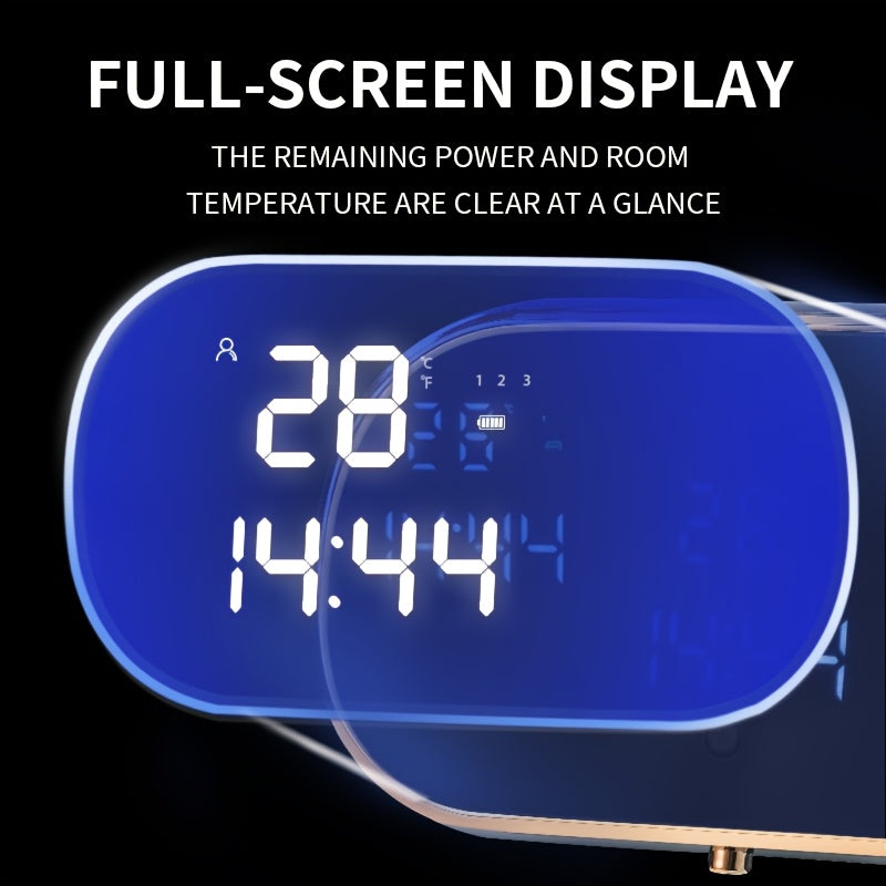 Sensor-Activated Automatic Soap Dispenser, Digital Display Screen, Type-C Charging, Upgraded Infrared Sensing, Extra-Large Battery for Extended Usage, Three-Level Foam Volume Adjustment, Ultra-Fine Foam Hand Soap Dispenser(white)