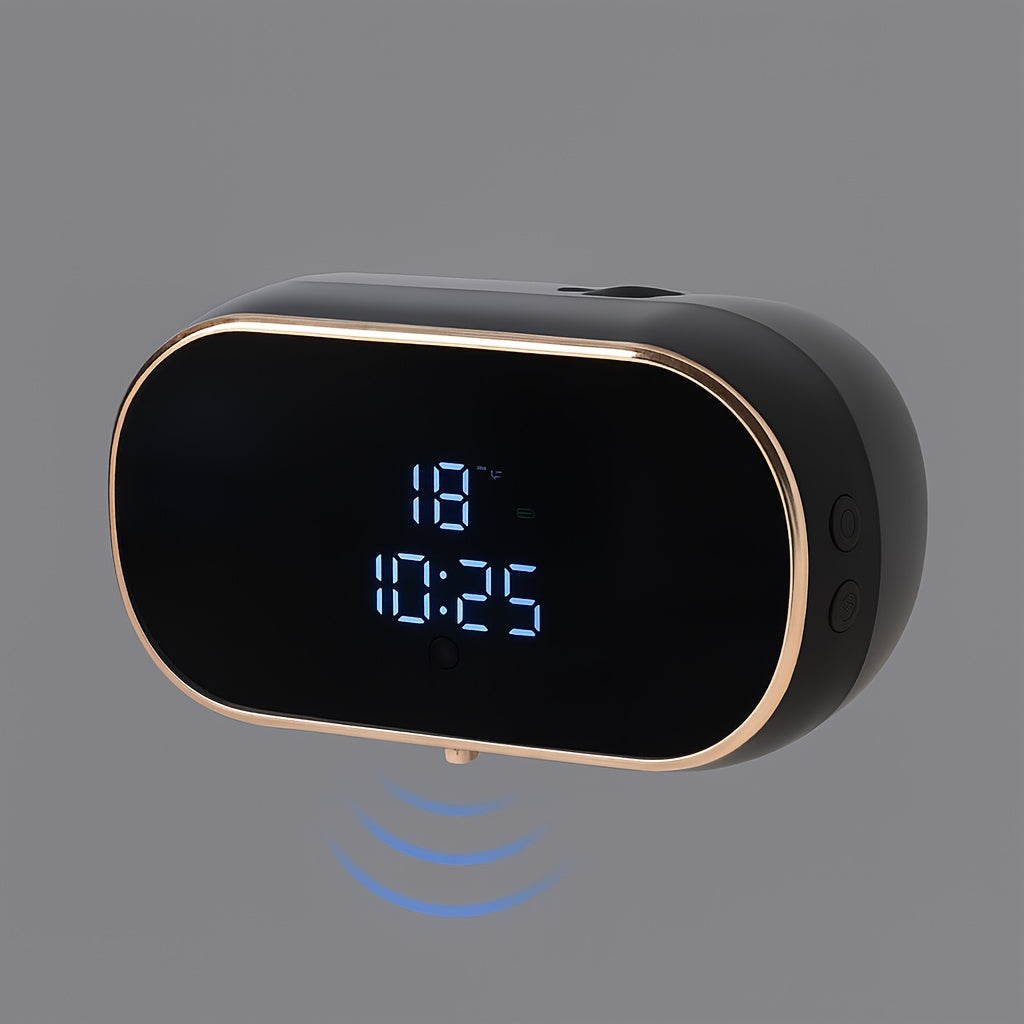 Upgraded Infrared Sensing, Extra-Large Battery for Extended Usage, Three-Level Foam Volume Adjustment, Ultra-Fine Foam Hand Soap Dispenser(black)