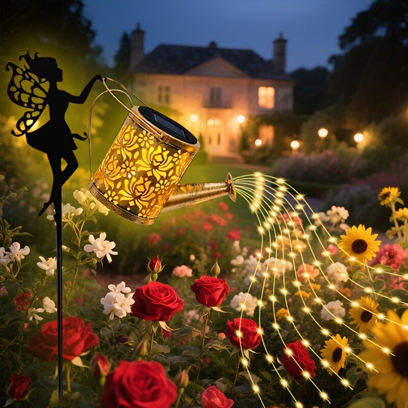 A pcs Christmas-Themed Outdoor Solar String Lights | Waterproof & Durable with Smart Light Sensor | Ideal for Garden/Balcony/Window Decoration & Party/Festival Atmosphere