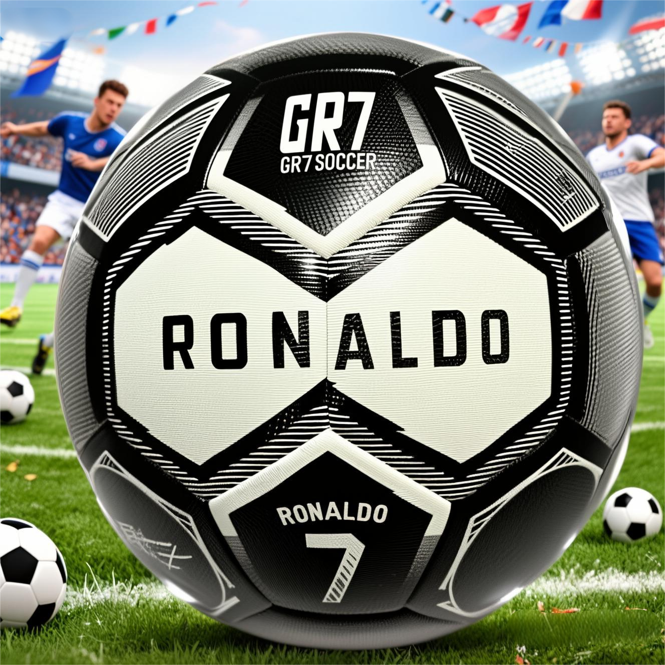 5th fans collect gifts Christmas Boxing Day black and white cool football with pump air needle net bag.soccer