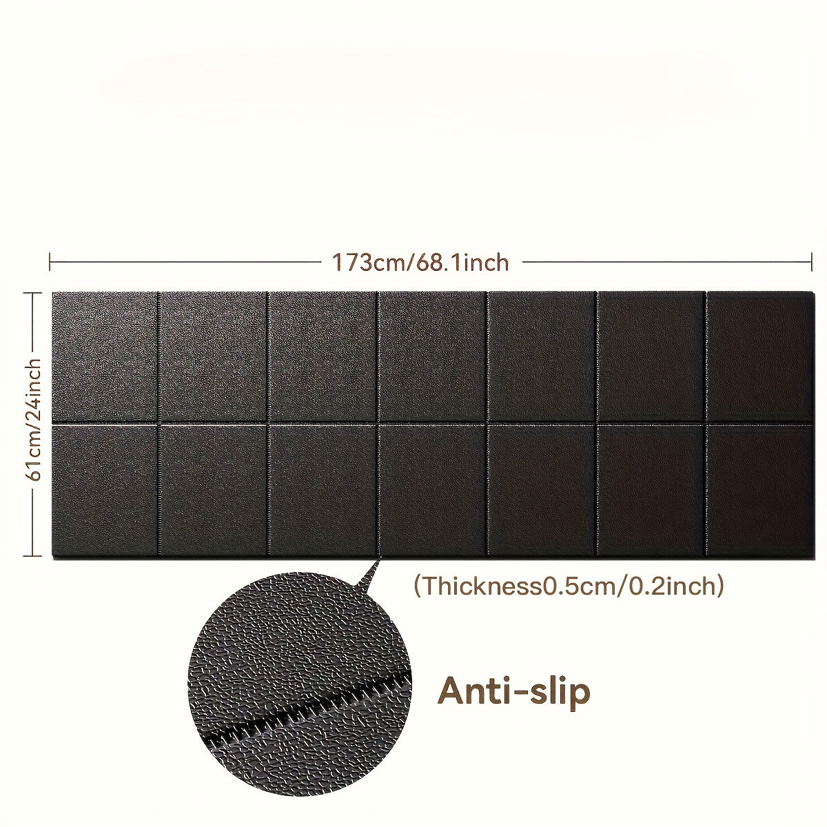 Thickened Foldable Fitness Mat|Anti-Slip Home Exercise Mat for Treadmill and Yoga, Multi-Functional Silent Floor Protector