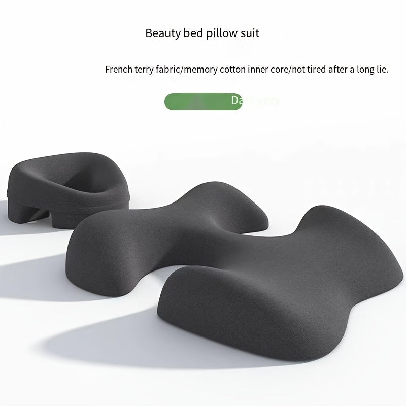 Comfort Zoning, No Fatigue—Ergonomic Beauty Bed Pillow Set(light gray)