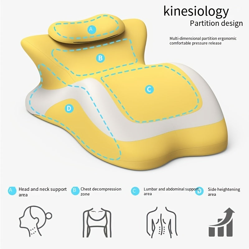 Bed Stomach-Sleep Pillow - Multi-functional Prone Position Pillow for Stomach Sleeping, Phone Use, Reading, Couples Fun Play, Intimacy Aid for Couples, Bed Hip Elevation Tool, Pā Pā Pillow( black)