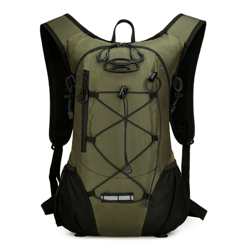 Grey Large-Capacity Storage Backpack, featuring a main compartment with multiple organized pockets for efficient item arrangement. Ideal for daily commuting and short trips, offering practical and convenient storage solutions.