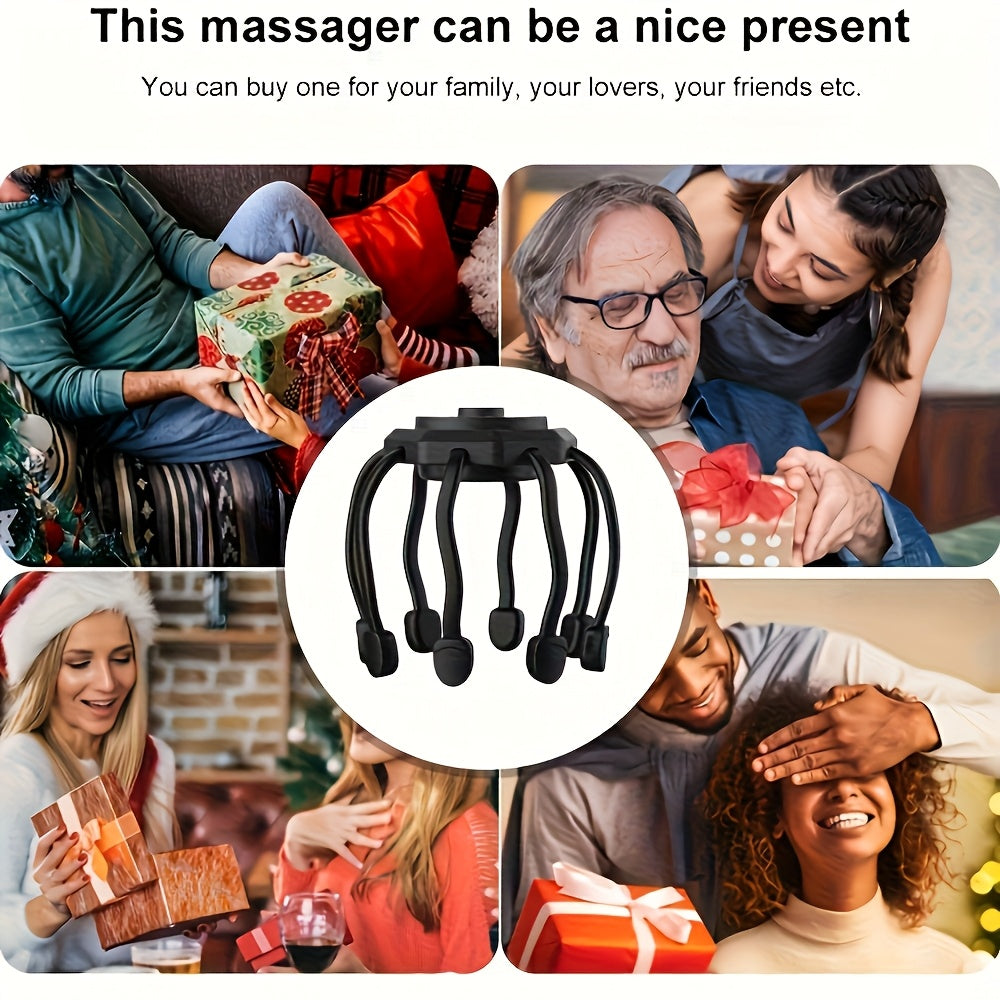 8-Claw Full-Coverage Smart Massager: Human-like Kneading, Immersive Head Relaxation