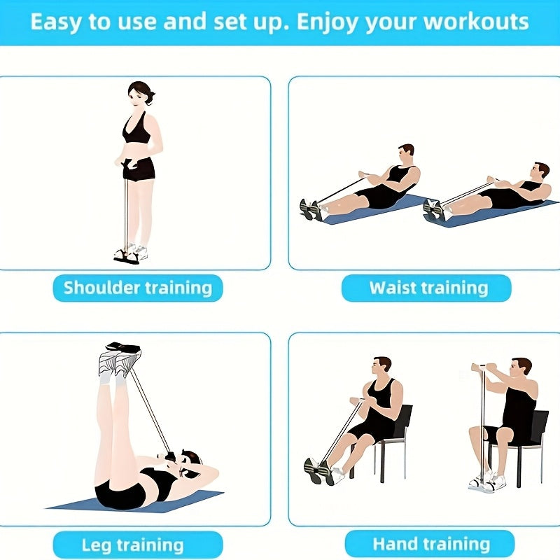 Resistance Band Exerciser: Full-Body Workout, Easy Toning(light green)