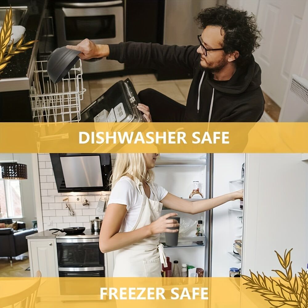 32件Eco-Friendly Wheat Straw Dinnerware: Stackable Design with Natural Texture, Illuminating the Sustainable Aesthetics of Every Meal