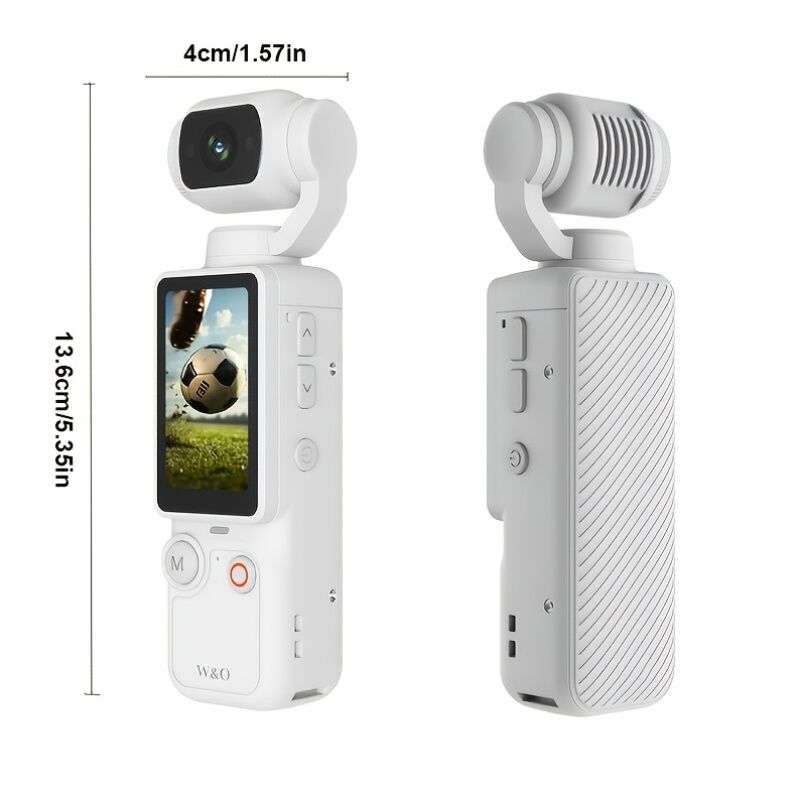 BLACK**4K HD 180° Rotating Anti-Shake Action Camera|1.9-Inch Screen + 2000mAh Battery, Compact & Portable Vlogging & Travel Companion — Streamlined Design, Durable, Ideal for Content Creators & Holiday Gifting**