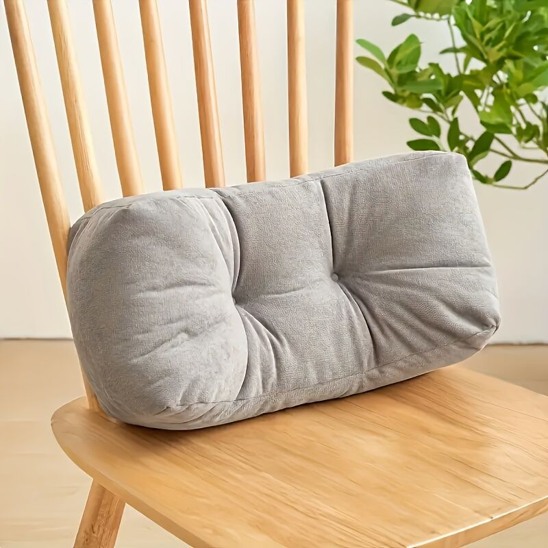 haze blue**Cloud-Touch Chenille Multi-Function Lumbar Pillow: Supports Long-Hour Sitting, Removable & Washable Design, Gently Releases Pressure Every Day Like a Cloud**