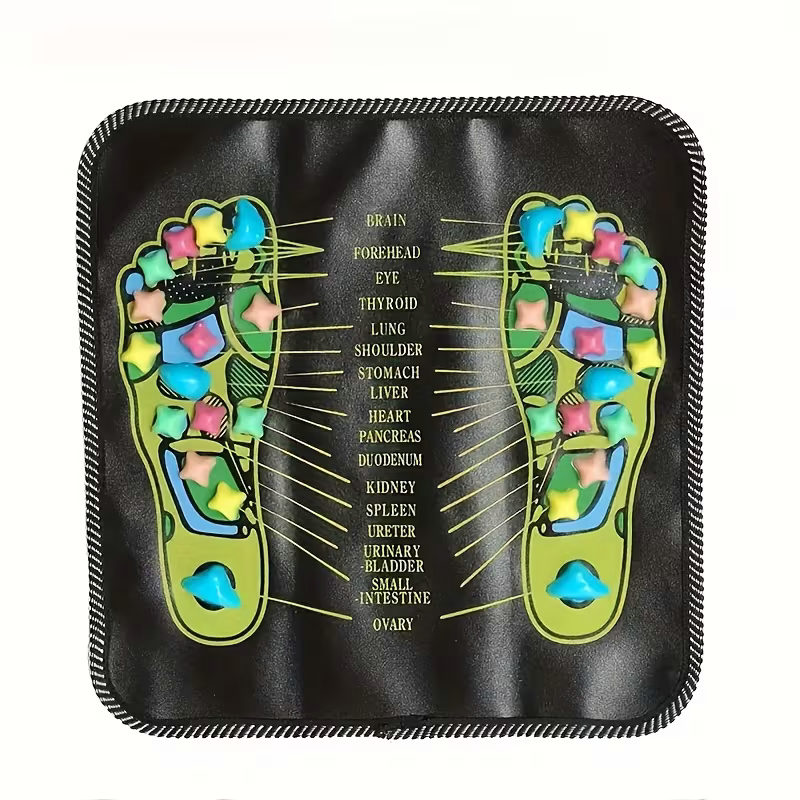 1 piece of colored stone foot acupoint massage pad - Relaxation massage pad, foot therapy relaxation, no power supply foot massager