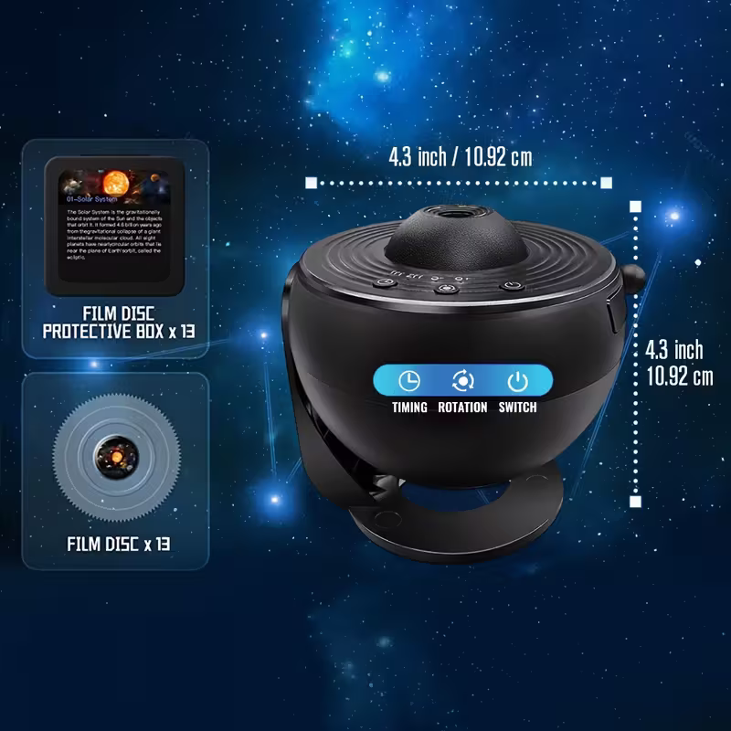 12-in-1 Constellation and Planetary arium Projector - USB power supply, modern space-themed night light with aurora effect, suitable for bedrooms, suitable for teenagers and adults, adjustable display Settings