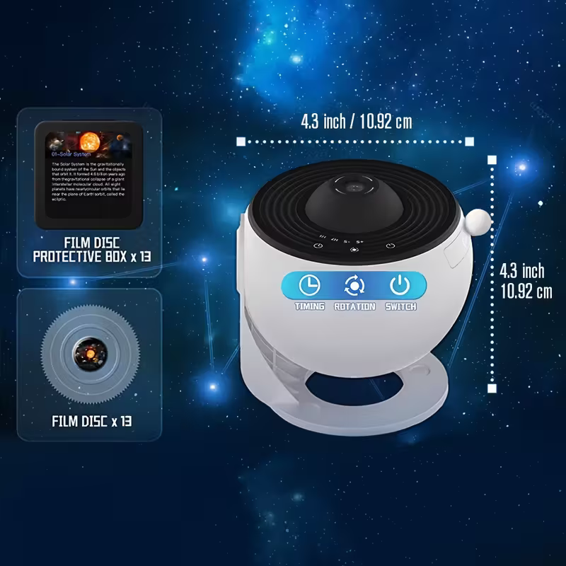 12-in-1 Constellation and Planetary arium Projector - USB power supply, modern space-themed night light with aurora effect, suitable for bedrooms, suitable for teenagers and adults, adjustable display Settings
