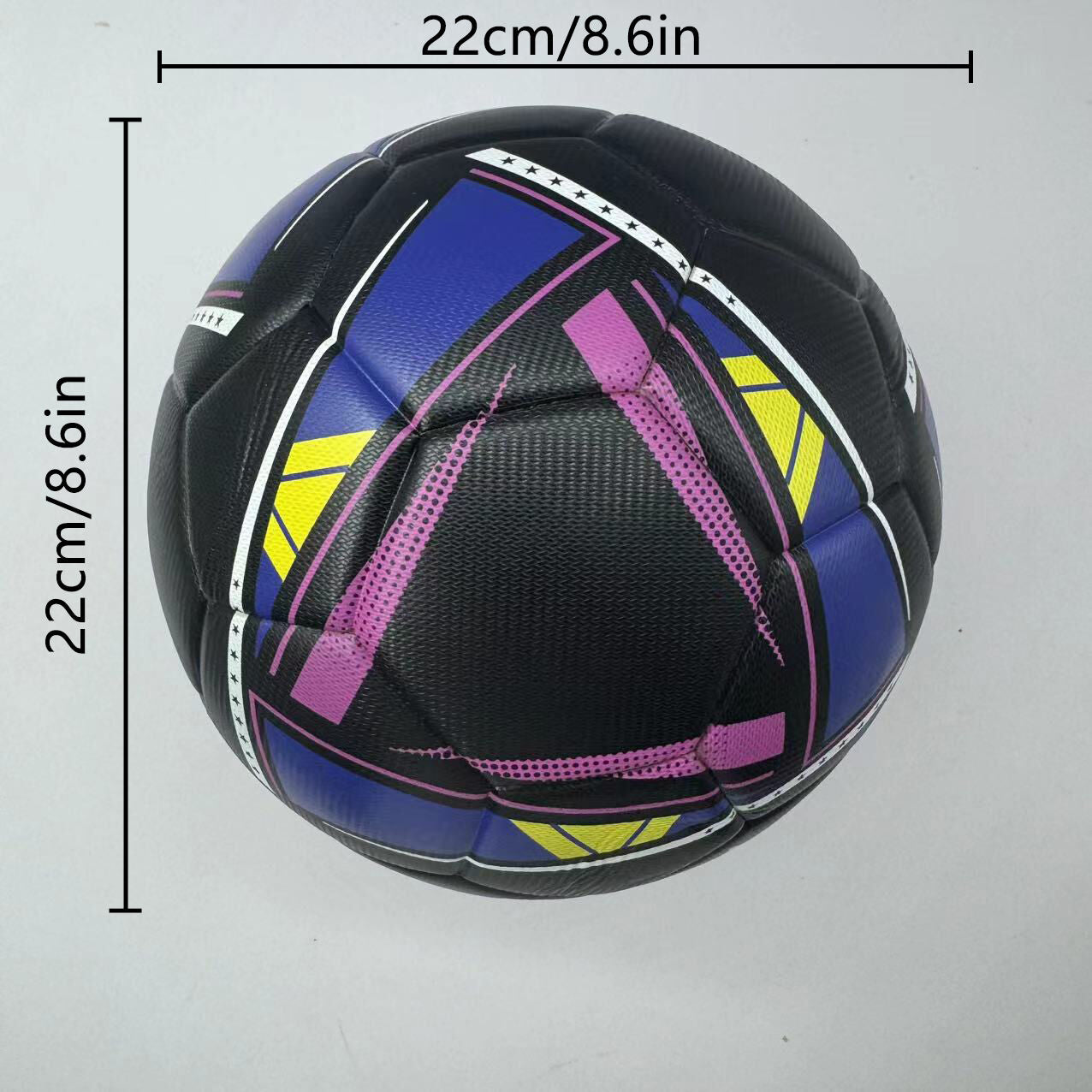 Limited edition commemorative black and white No. 5 Ball - Made of high-quality PU material, explosion-proof, waterproof, wear-resistant, soft, suitable for competitions, training, collection, indoor/outdoor sports, Christmas, Christmas Eve, Ramadan, birt
