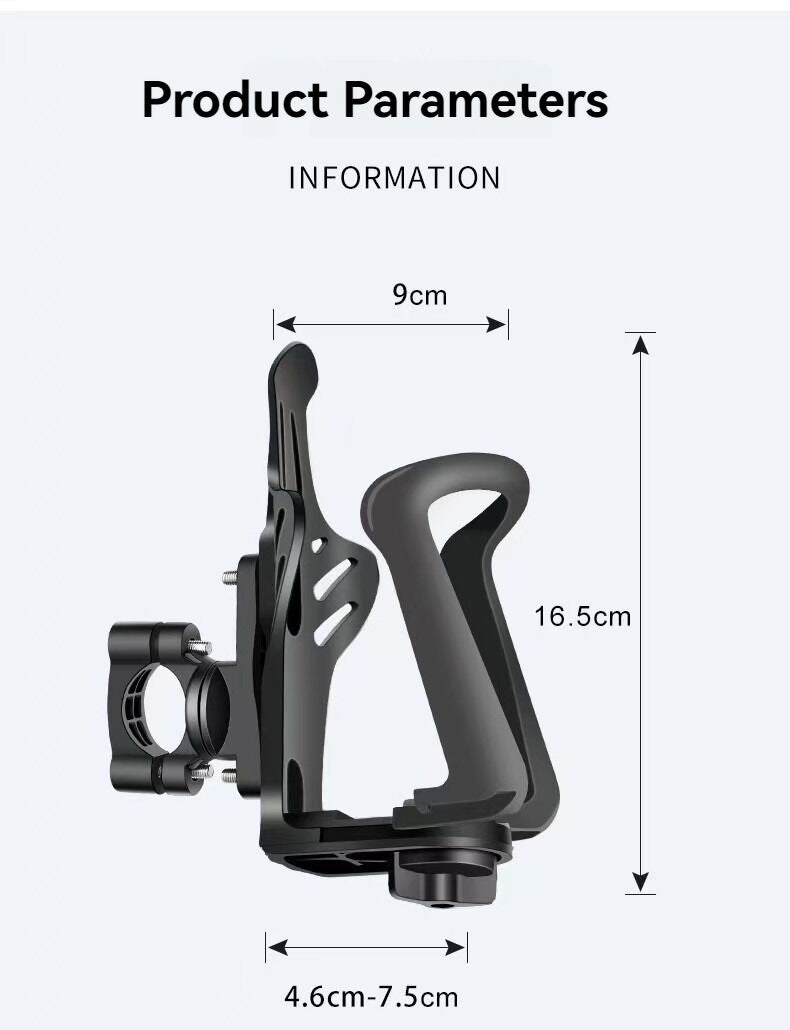 Bicycle water bottle rack, motorcycle water bottle rack, mountain bike water bottle rack, road bike water bottle rack, motorcycle touring bike support