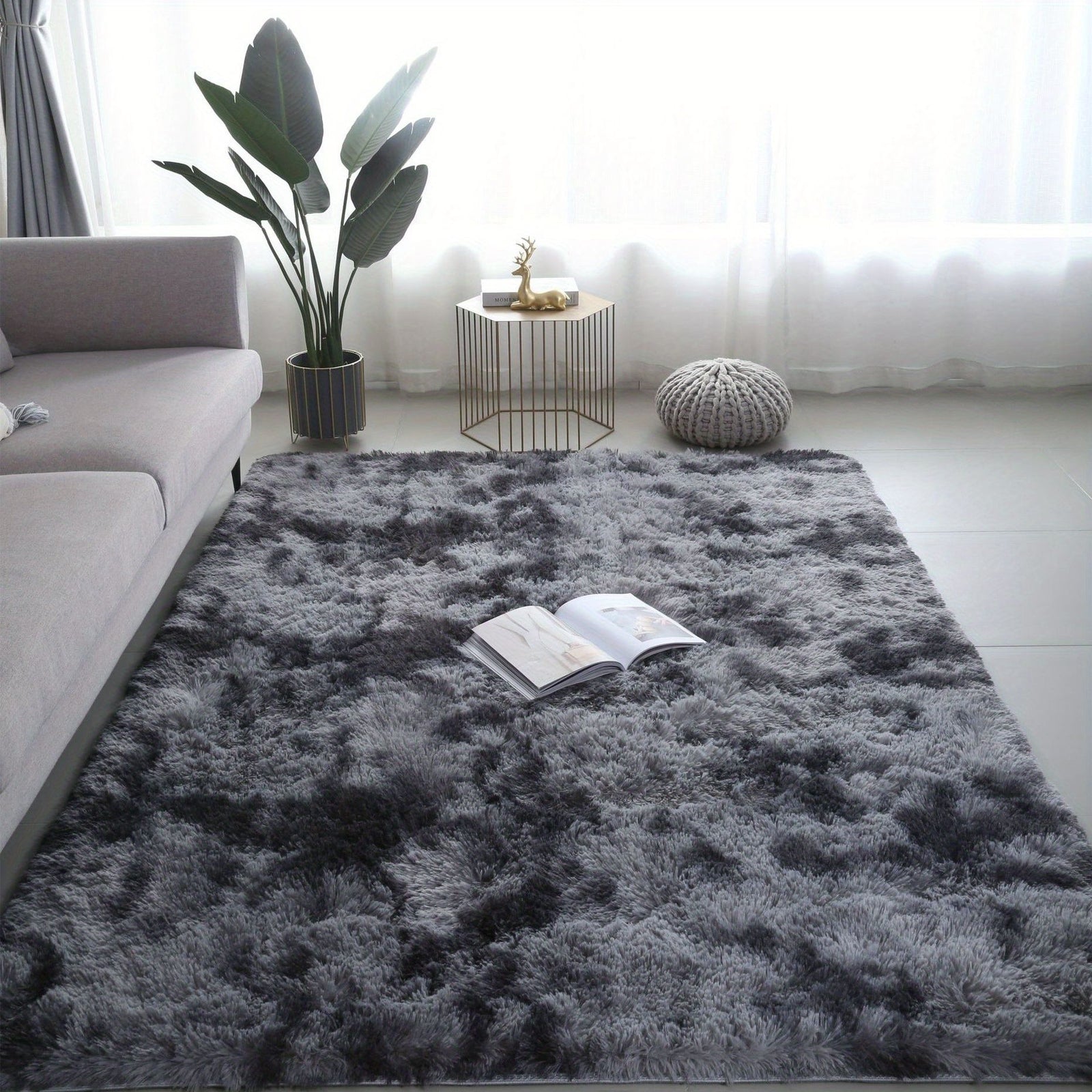 1 piece 200 * 160cm, soft plush carpet, non-slip plush fluffy carpet, tie-dye living room carpet, suitable for dormitory home decoration, pet-friendly bedroom living room carpet, home decoration, room decoration