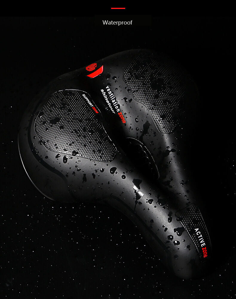 Bike Saddle with Rechargeable Taillight: 21×25×11cm Silicone Seat, 700g, Wrench Included for Aussie Cyclists