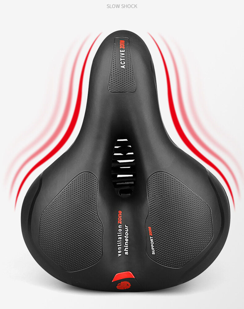 Bike Saddle with Rechargeable Taillight: 21×25×11cm Silicone Seat, 700g, Wrench Included for Aussie Cyclists